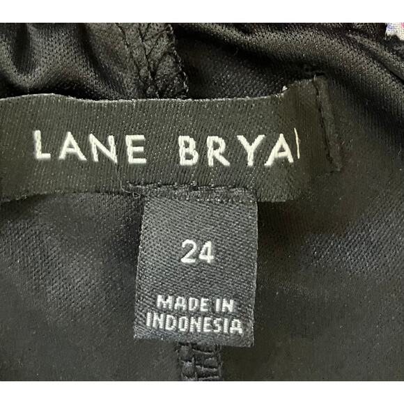 Lane Bryant Cold Shoulder Purple Black Green Spring Blouse Size 24 Plus Size - Picture 3 of 3